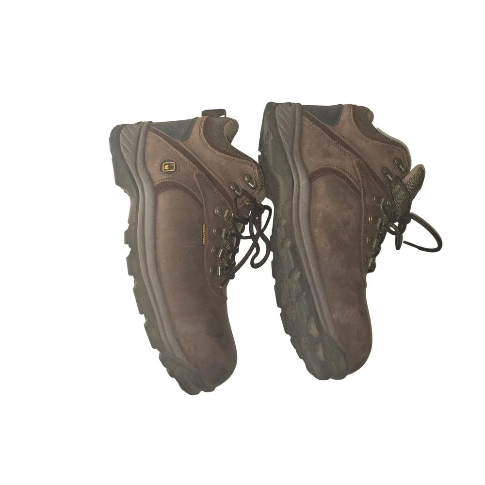 Work Master Mens Brown Leather Waterproof Hiking Work Boots SC-0812-FR Size 12M